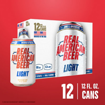 Real American Light Beer 12/12c - 12-12 FZ - Image 3