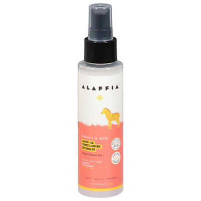 Alaffia Babies & Kids Leave-in Conditioning Detangler Spray Coconut Strawberry - 4 OZ - Image 3