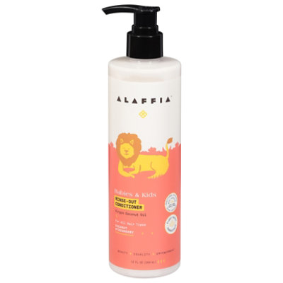 Alaffia Babies & Kids Coconut Strawberry Rinse-out Conditioner - 12 OZ - Image 3