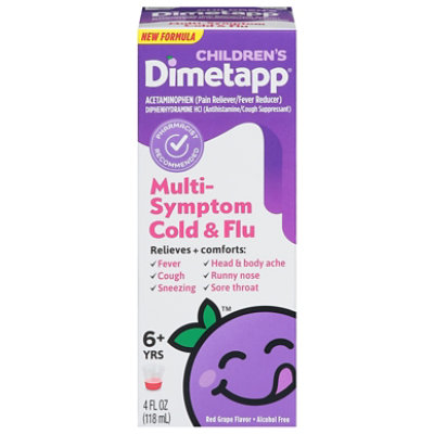 Children's Dimetapp Multi-symptom Cold & Flu - 4 FZ - Image 3