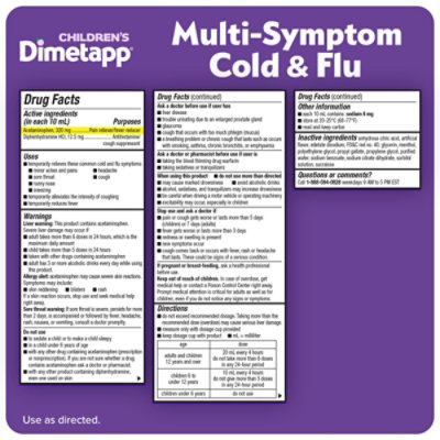 Children's Dimetapp Multi-symptom Cold & Flu - 4 FZ - Image 5