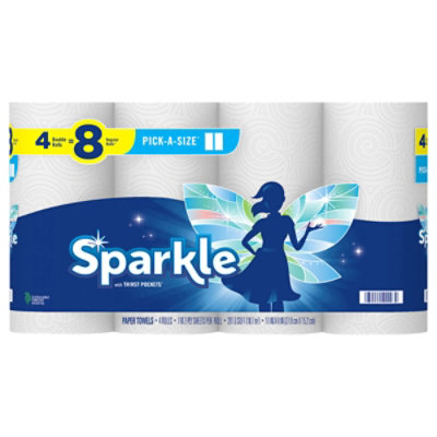 Sparkle Pick-a-size Paper Towels 4 Double Rolls - 4 RL - Image 3