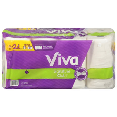 Viva Signature Cloth Paper Towels 141 Sheets Per Roll - 8 Count - Image 1