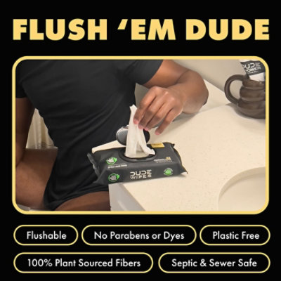 Dude Wipes Shea Butter 48ct 3-pack - 3-48 CT - Image 6