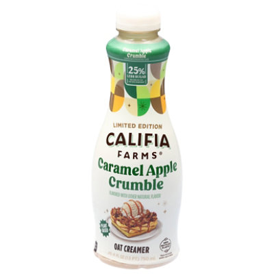 Califia Farms Caramel Apple Crumble Oat Milk Coffee Creamer 25.4 Fluid Ounces - 25.4 FZ - Image 3