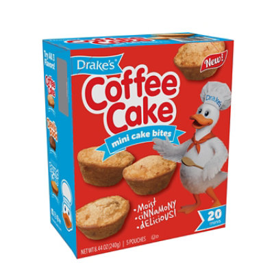 Drake's Mini Cake Bites Coffee Cake Carton 8.44 Oz - 8.44 OZ - Image 1
