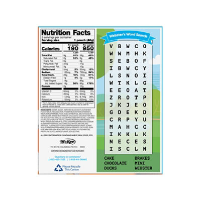 Drake's Mini Cake Bites Devils Food Carton 8.44 Oz - 8.44 OZ - Image 4