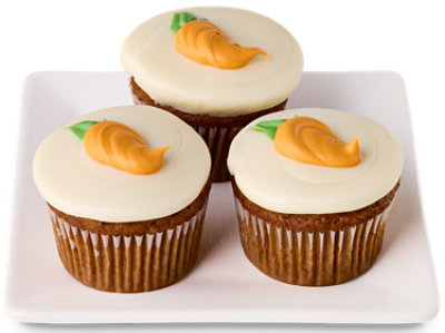 Carrot W/creme Cheese Buttercreme Cupcakes 3 Count - EA - Image 1