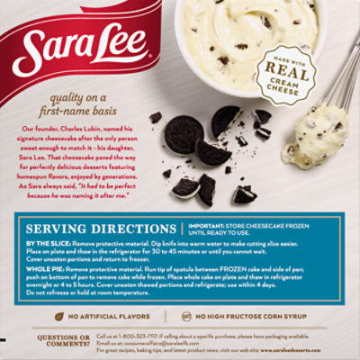 Sara Lee Cookies N Cream Cheesecake 24oz - 24 OZ - Image 5