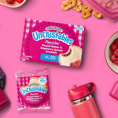 Smucker's Uncrustables Peanut Butter And Raspberry 4 Pack, 8 Oz - 8 OZ - Image 2
