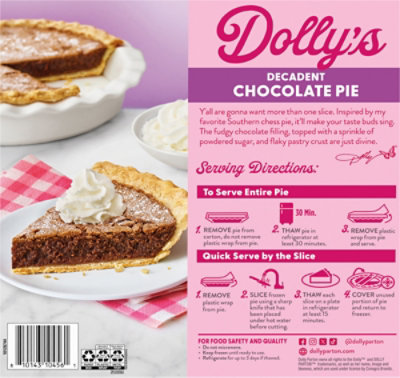 Dolly Parton Multi Serve Pie Chocolate Desserts 21.600 Oz - 21.6 OZ - Image 6