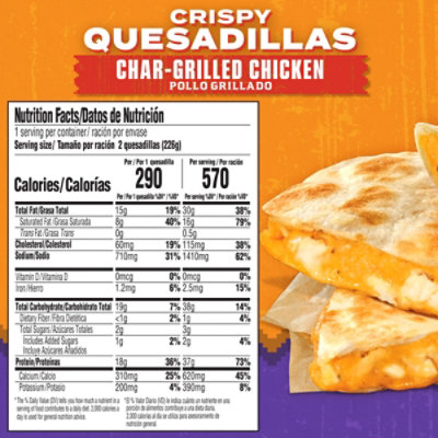 Delimex Char Grilled Chicken Quesadillas 8 Oz - 8 OZ - Image 7