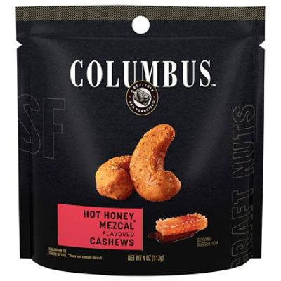 Columbus Hot Honey Cashews - 4 OZ - Image 1