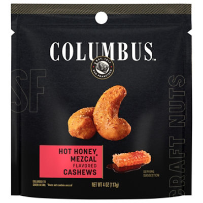 Columbus Hot Honey Cashews - 4 OZ - Image 1