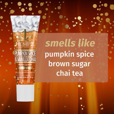 Limited Edition Pumpkin Spice & Vanilla Chai Herbal Lip Balm .44 Oz - EA - Image 2