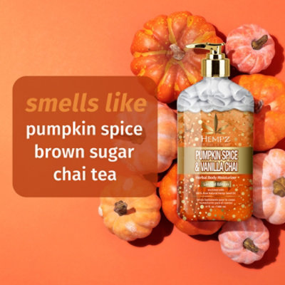 Limited Edition Pumpkin Spice & Vanilla Chai Herbal Body Moisturizer 17 Fl Oz - 17 FZ - Image 3