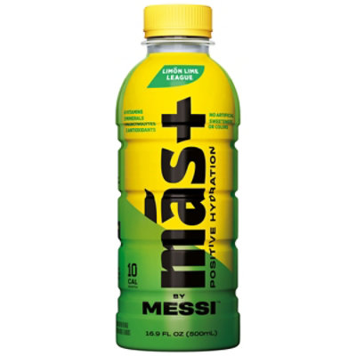 Mas+ by Messi Limon Lime League Bottle - 16.9 Fl. Oz.