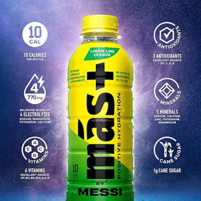 Mas+ by Messi Limon Lime League Bottle - 16.9 Fl. Oz. - Image 5