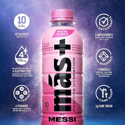 Mas+ by Messi Miami Punch Bottle - 16.9 Fl. Oz. - Image 5