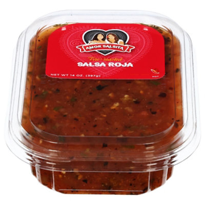 Amor Salsita Salsa Roja Hot 14oz - 14 OZ - Image 3