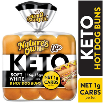 Natures Own Keto Hot Dog Buns 8 Count - 12 OZ - Image 2
