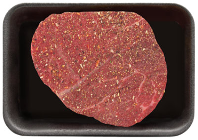 Beef Top Round Steak Savory Monterey Seasoning - LB - Image 1