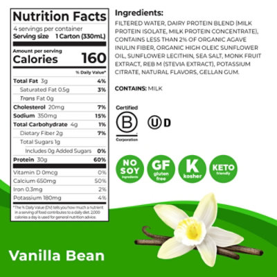 Orgain 30g Protein  Vanilla Rtd - 4 CT - Image 3