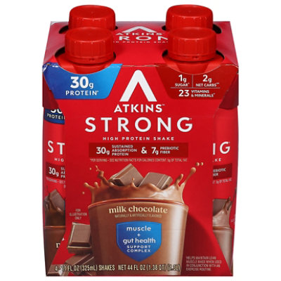 Atkins Strong Chocolate Ready To Drink Shakes - 4-11 Fl. Oz. - Image 3