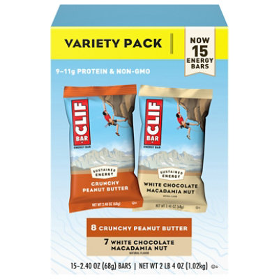 Clif White Choc/peanut Butter Variety Pack 15-2.4oz - 15-2.4 OZ - Image 3