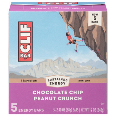 Clif Bar Chocolate Chip Peanut Crunch 5-2.4oz - 5-2.4 OZ - Image 3