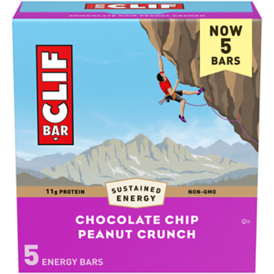 Clif Bar Chocolate Chip Peanut Crunch 5-2.4oz - 5-2.4 OZ - Image 2