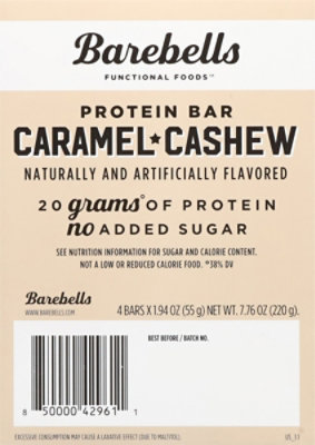 Barebells Caramel Cashew Bar - 4-1.94 OZ - Image 6