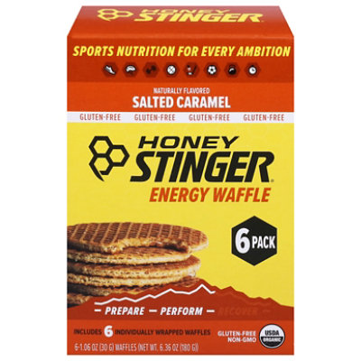 Honey Stinger Waffles - Salted Caramel - 6-1.06 OZ - Image 3