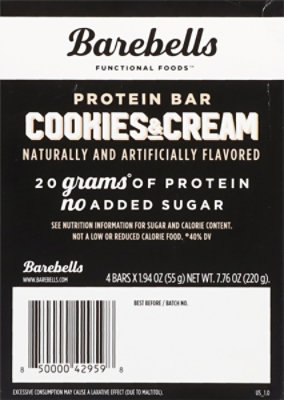 Barebells Cookies And Cream Bar - 4-1.94 OZ - Image 6