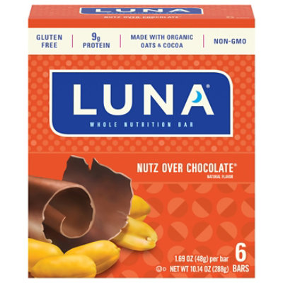 Luna Nutz Over Chocolate Bar 6-1.69oz - 6-1.69 OZ - Image 3