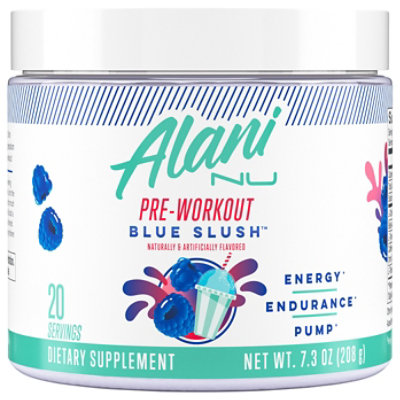 Alani Nu Blue Slush Pre-Workout - 7.3 Oz - Image 1