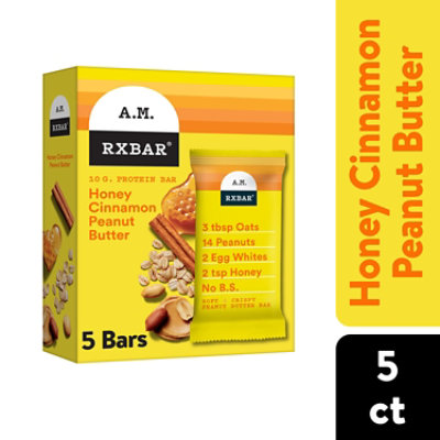 Rxbar Honey Cinnamon Oat Bar 5-1.9oz - 5-1.9 OZ - Image 1