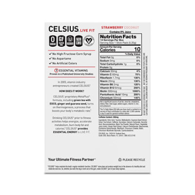 Celsius Powder Strawberry Coconut 14ct - 14 CT - Image 6
