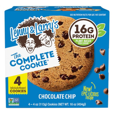 Lenny & Larrys Cookie Chocolate Chip - 4 CT