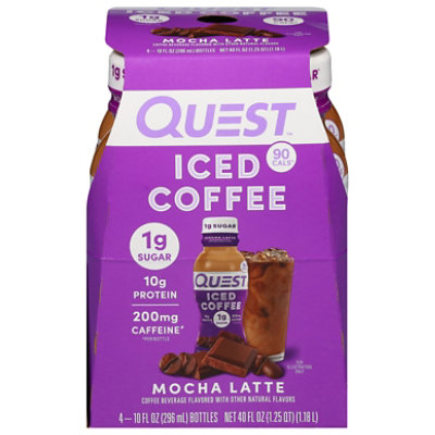 Quest Iced Coffee Mocha Latte 4-10fz - 4-10 FZ - Image 1