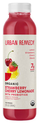 Urban Remedy Strawberry Cherry Lemonade - 12 OZ - Image 1