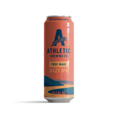 Athletic Free Wave Non-alcoholic Hazy Ipa 19.2fz Single  In Cans - 19.2 FZ - Image 1