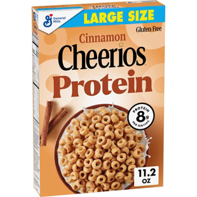 Cheerios Protein Cinnamon Large Size Breakfast Cereal - 11.2 Oz - Image 1