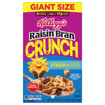 Kellogg's Raisin Bran Cereal Crunch 24.5oz - 24.5 OZ - Image 4