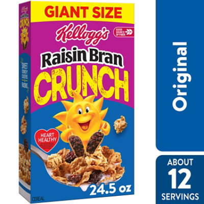 Kellogg's Raisin Bran Cereal Crunch 24.5oz - 24.5 OZ - Image 1