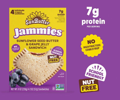 Sunbutter Natural Sandwich Grape Jammie - 2 OZ - Image 4
