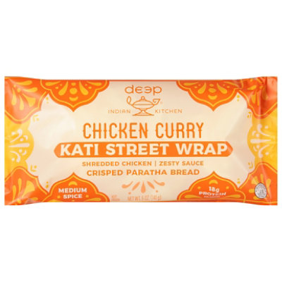 Deep Indian Kitchen Wrap Kati Chicken Curry - 5 OZ - Image 1