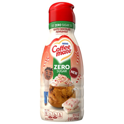 Nestle Coffee Mate Liquid Creamer Zero Sugar White Chocolate Peppermint 32floz - 32 FZ - Image 3