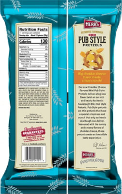 Herrs Pretzels Pub Style Cheddar 11oz - 11 OZ - Image 6