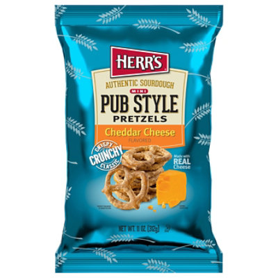 Herrs Pretzels Pub Style Cheddar 11oz - 11 OZ - Image 2
